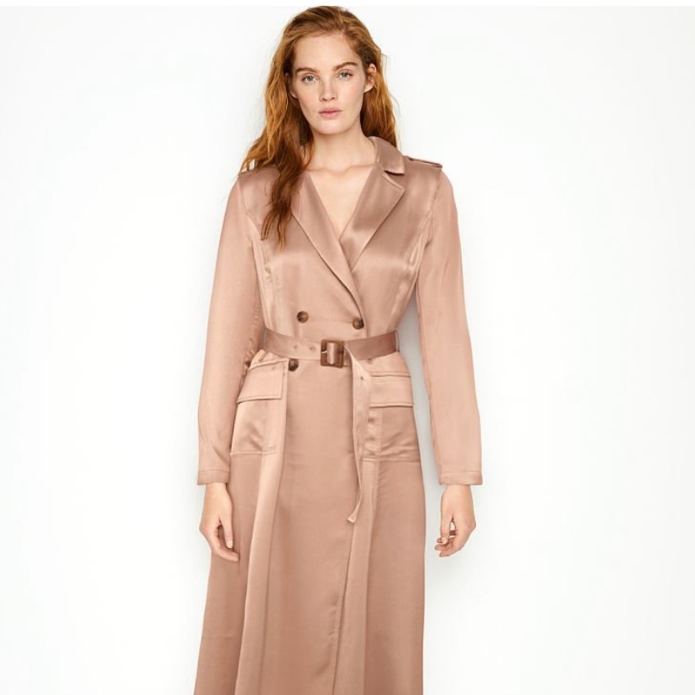 NWT Victoria’s Secret Crepe-back Satin Trench Coat